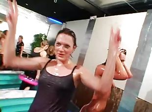 This oil wrestling is perfectly sexy