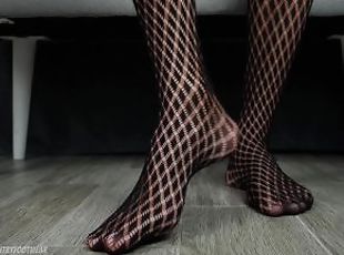 Posh Sheer Socks on Big Male Feet! Foot Fetish!