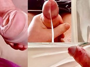 Intense orgasms - Cumshot Compilation - loads of sperm - moaning loud