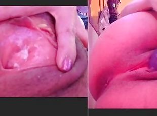 Saturno Squirt is your amateur lover, he masturbates and takes the cream out of his pussy????????