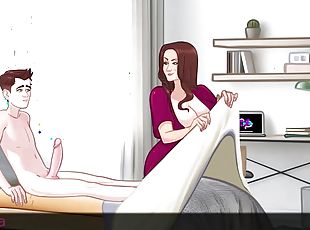 Lust Legacy Hentai game PornPlay Ep.1 caught masturbating in bed by his horny MILF step mom