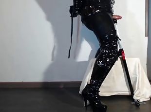 onani, transvestit, amatør, bdsm, sperm, liderlig, europæisk, euro, fetish, latex