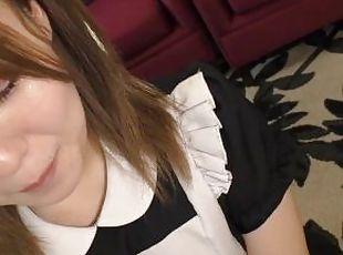 Maid gives blowjob, cum in mouth and swallows??Miiya-chan??Blowjob??Cumshot??