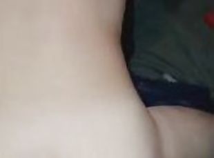 Me taking huge dildo deep in my ass with gape