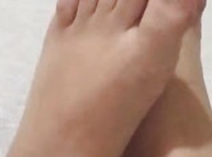 tici_feet @tici_feet IG tici feet showing my feet with violet toenails