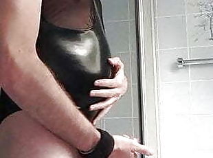 banhos, amador, anal, pénis-grande, brinquedo, gay, bdsm, escravo, chuveiro, latex