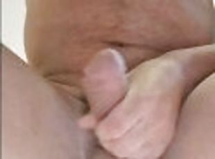 Huge Cumshot  Close Up Balls from below with a Finger in My Ass