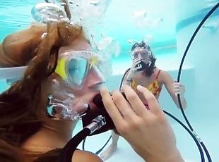 Katya Nakolkina with another girl in the pool