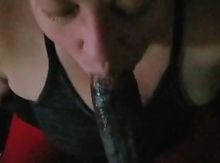 A little edging blowjob before i go to work from my bbw neighbor