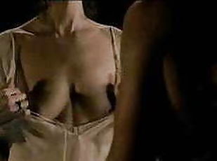 CLAIRE (CATRIONA BALFE) BARES HER BREASTS IN OUTLANDER 