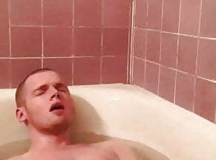 Cumming hard in the Bathtub Fingering my Ass