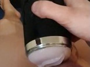 German Boy Masturbates with Pocket Pussy