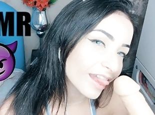 ASMR Sexy Latina Blowjob CREAMPEI - Dirty Talk - Oil Titfuck - BIG BOOBS