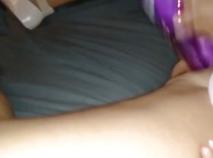 Innocent MILF jams vibrator in her pussy &talks how she is cheating on me