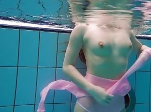 Liza Bubarek enjoys swimming