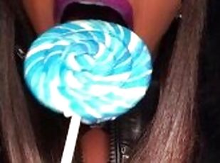 ASMR - Sucking Licking Moaning - Leather Jacket - EbonyLovers