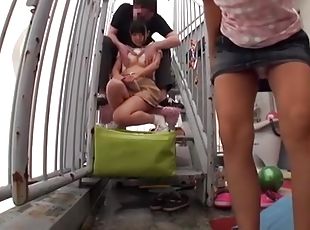 Public Fingering And Cocksucking With Cute Asian