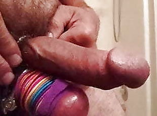 jackmeoffnow cbt limp curved dick erection big balls closeup