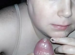 How do I look with cum in my mouth? ????????