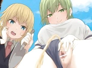 Size Matters - School - Green Haired Girl Piss Attack Event