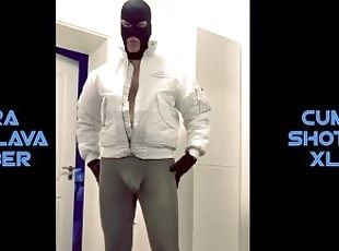 Lycra Bulge Balaclava Bomber XL Cum Shots