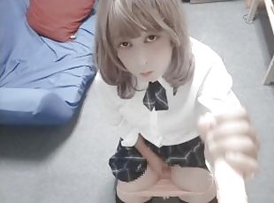 ??part???????????/ Handjob?Japanese?Crossdresser?Masturbation