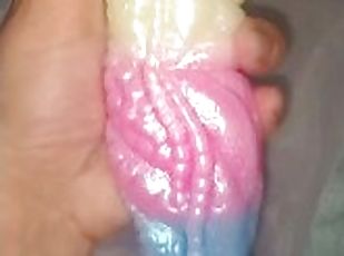 LOVE my Leyuto Basilisk Dildo! Ridges make me cum more than any other dildo Unboxing@AmzNaughtytooys