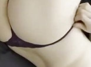 HORNY SUB BOY PUTS ON A SHOW! RUBS HIS ASS IN PANTIES. he is hard thinking about you watching