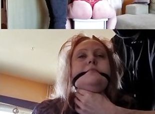Redhead submissive gets taught a lesson