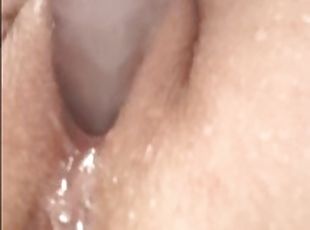 Sounding Squirt in Shower - Close Up Sounding - Dildo