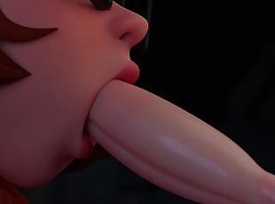 Velma Gives a Blowjob in the Dark