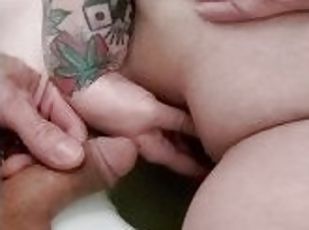 banhos, mijando, amador, pénis-grande, brinquedo, casal, bbw, fetiche, chuveiro, tatuagem