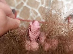 kelentit, melampau, berambut, alat-kelamin-wanita, amateur, pov, pelik-weird, fetish, solo, closeup