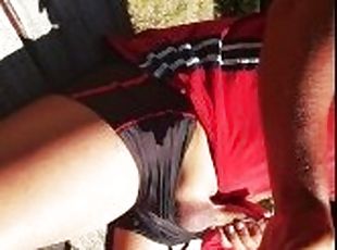 Naughty MILF Caught Me Masturbating In Public And Kept Watching