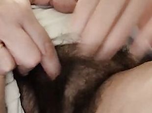 Mommy showing you hairy pussy