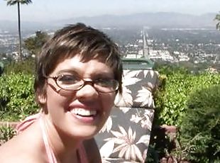 Short hair milf with glasses fuck