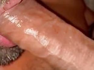 Super hot shemale fucks guy mouth until cum