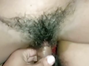 berambut, amateur, merangsang-dengan-tangan, pov, awek-perempuan, rambut-perang