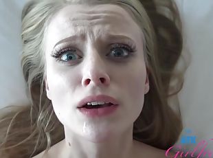 røv, store-patter, amatør, anal, creampie, blond, britisk, barberet, fodjob, hvid