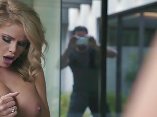 Jessa Rhodes ?heating wife is fucked and facialized by peeping tom