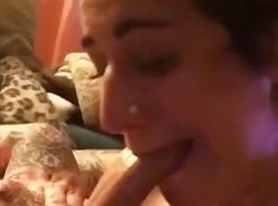 Persian girl deep throat while smoking