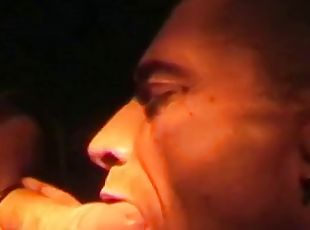 Gloryhole german stud sucks cock 4 facial closeup amateur