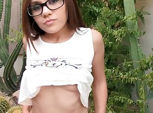 Lovely girl with glasses