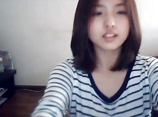 Cute korean girl on webcam