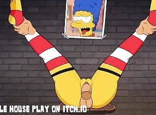 Marge Simpsons Leg Spread Glory Hole Bondage BDSM Creampie - Hole House