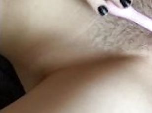 Touching my small teen tits