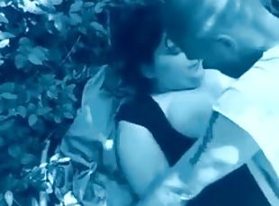 Dogging wife fucking bbc in the woods