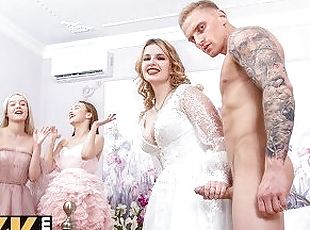 невесты, русские, красотки, ебут-толпой, ебля, трах-вчетвером, венчание