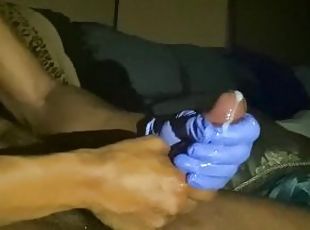 Masturbate black curve dick for cumshot solo