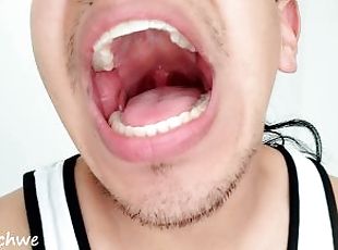 Big mouth uvula fetish